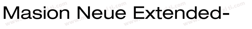 Masion Neue Extended字体转换